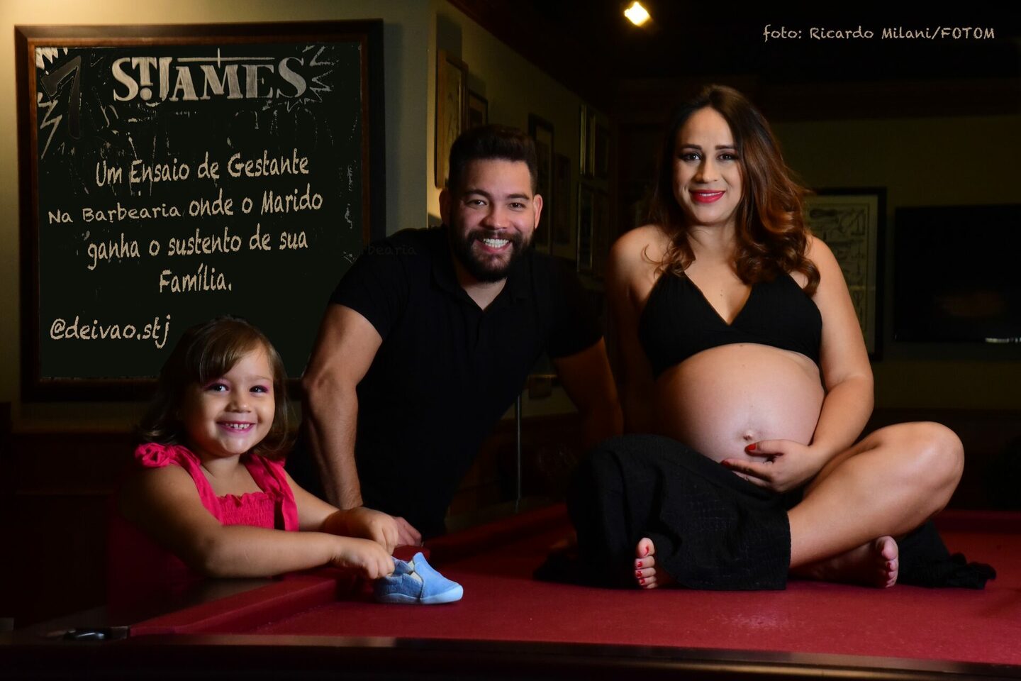 Ensaio de Gestante na Barbearia Ensaio de Gestante na Barbearia