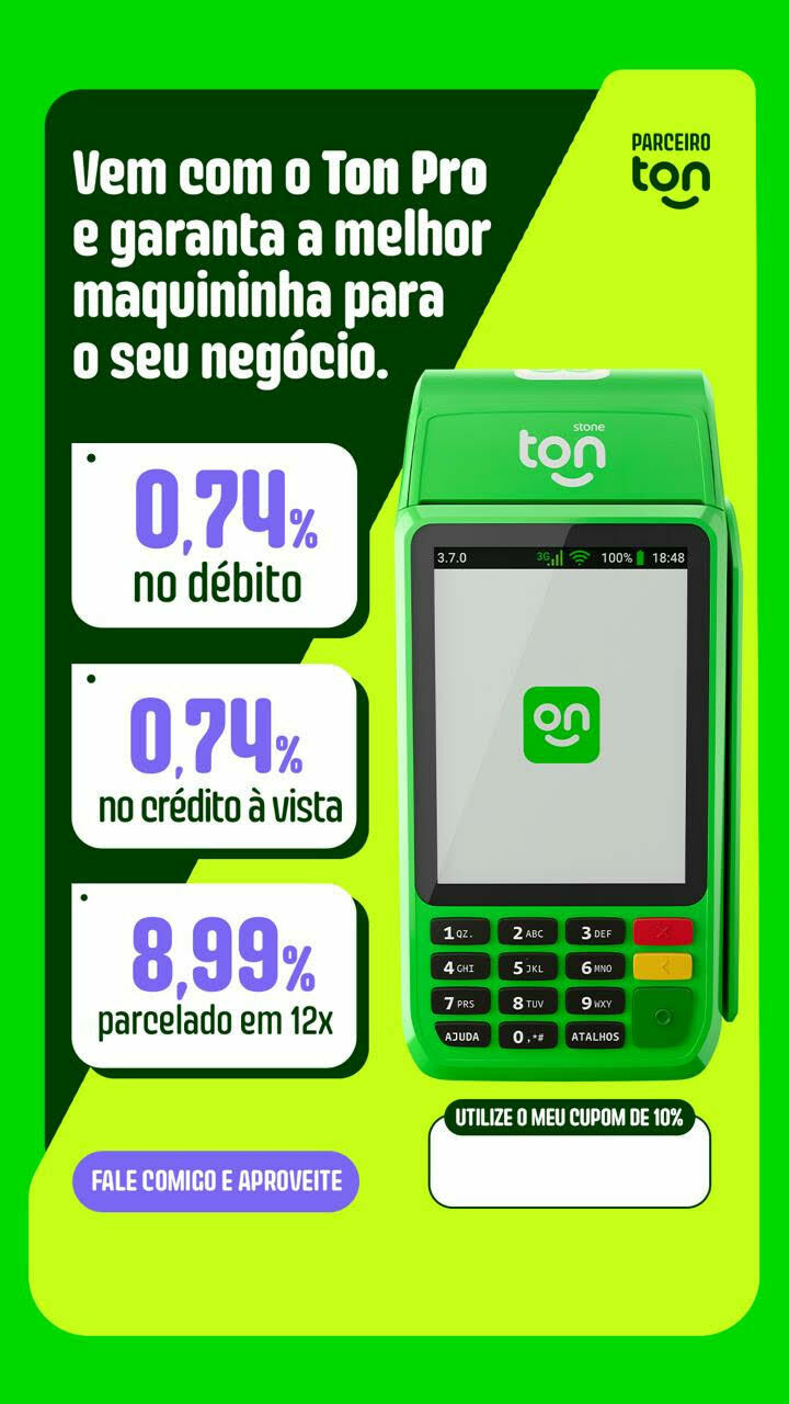 Foto Maquininha para seu Comercio Ton Foto Maquininha para seu Comercio Ton - Imagem 2